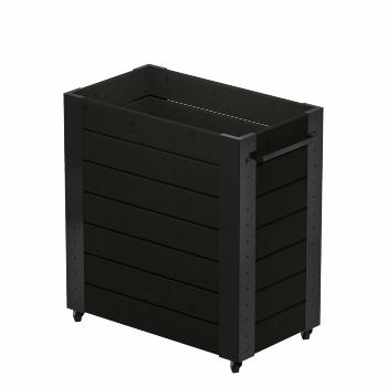 Cubic blomsterkasse m/hjul - 87×50×95 cm